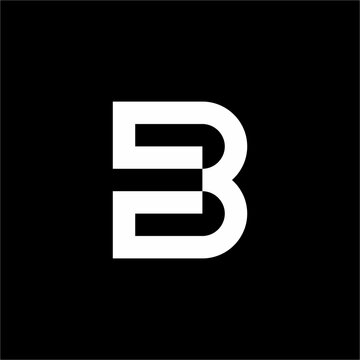 Modern abstract letter B logo with bold geometric lines. Unique, futuristic, and elegant design for tech startups, AI firms, and corporate brands.