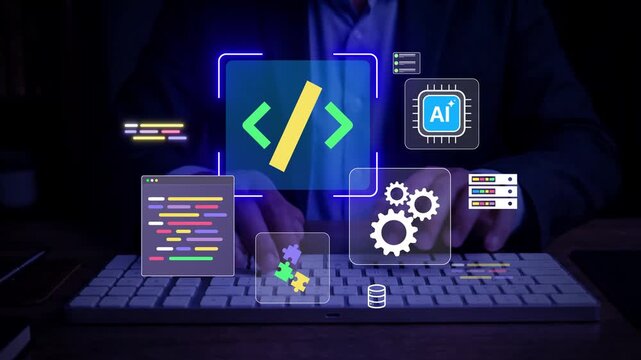 Low Code No Code Development for Enterprise Application Automation, Visual Programming, AI Software Integration, Digital Transformation, Workflow Management, and Business Technology Solutions