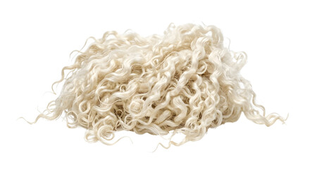 Natural lustrous curly mohair wool locks for craft and spinning © Pimpun