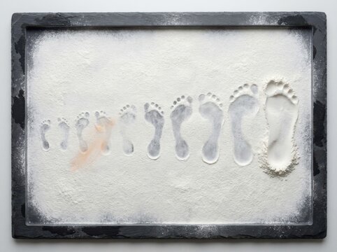 Footprint Imprint Artwork for Minimalist Display