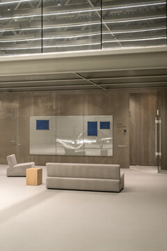 Hangar Lounge Area with Flight Planning Board