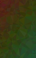 Obraz premium Dark geometric low poly background in green and brown hues perfect for modern abstract art and corporate presentations.
