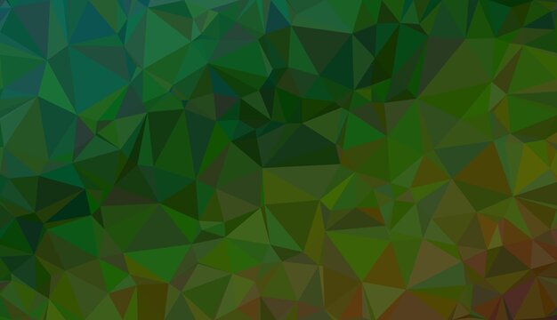 Abstract green low poly background with mosaic pattern of geometric triangles for modern web design banners brochures posters and digital wallpapers.