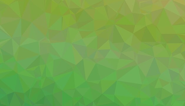 Green geometric triangle pattern background featuring vibrant lime polygonal shapes suitable for modern graphic design projects and digital presentations.