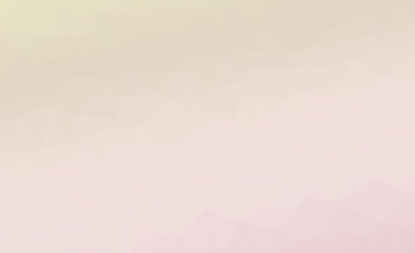 Soft pastel beige and light pink low poly background features subtle geometric textures for elegant wedding invitations or feminine branding material.