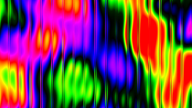 Abstract vibrant colorful ribbed glass texture  background