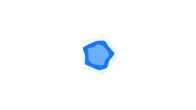Clean, minimal, and modern abstract geometric morphing shapes animation featuring smooth continuous transitions between circle, square, triangle, and organic blob forms.