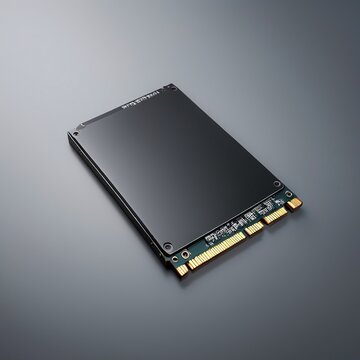 A sleek nvme solid state drive, electronics ssd technology, clean minimal