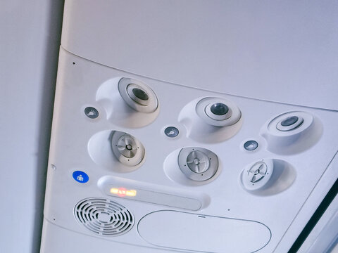 Commercial Airplane Passenger Overhead Console Panel