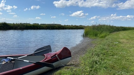 Kanutour auf der Jade, Friesland, Germany