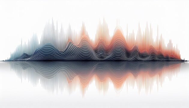 audio message player interface with waveform isolated on white background