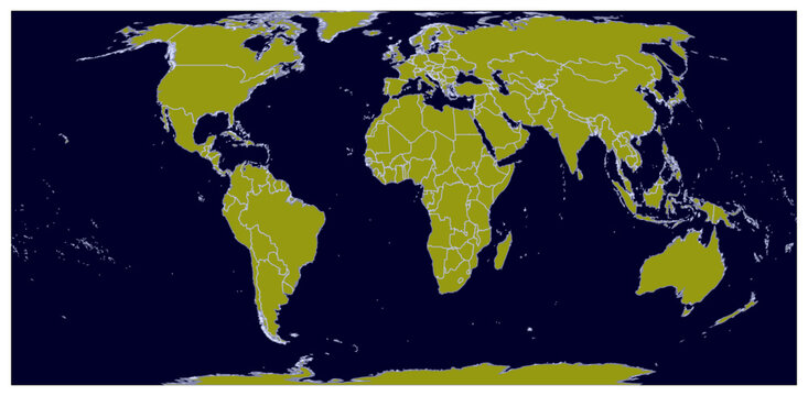 New World Map with Real Earth Projection UN Proposed Vector Map Outline Map of World.ai
