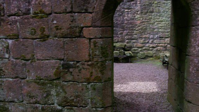 Inside Hermitage castle on the Scottish border