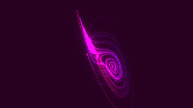 3D Lorenz attractor chaos theory visualization