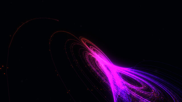3D Lorenz attractor chaos theory visualization