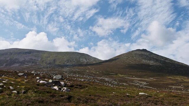 Scenery while hiking the LochNagar trail in the Cairngorms, Scotland