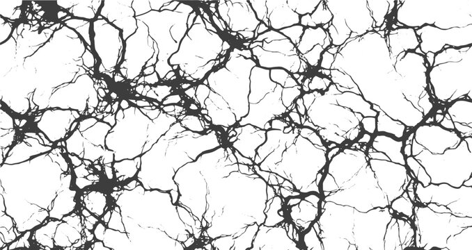 Cracked Ground Background, Realistic Fractured Surface with Rough Grunge Effect.