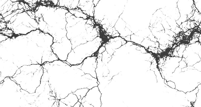 Cracked Ground Background, Realistic Fractured Surface with Rough Grunge Effect.