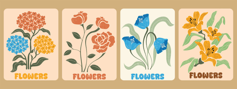 Floral Botanical Illustration Set