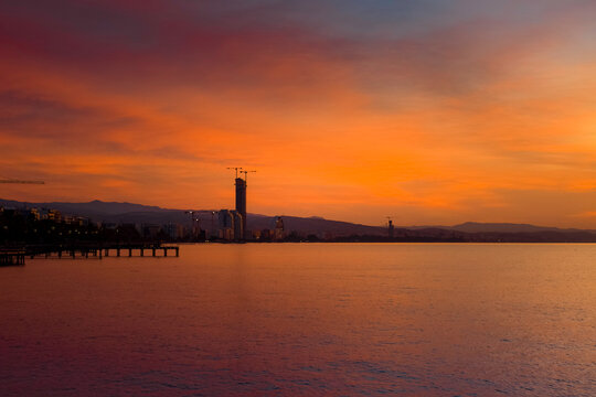 Sunrise in the city