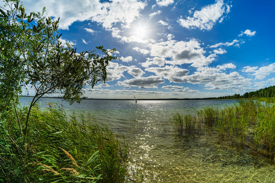 Blick auf einen See in Brandenburg