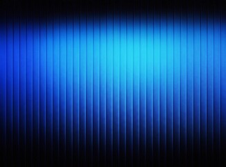 Fototapeta premium Abstract Blue Gradient Background with Vertical Stripes, Soft Glow and Dark Grain Texture
