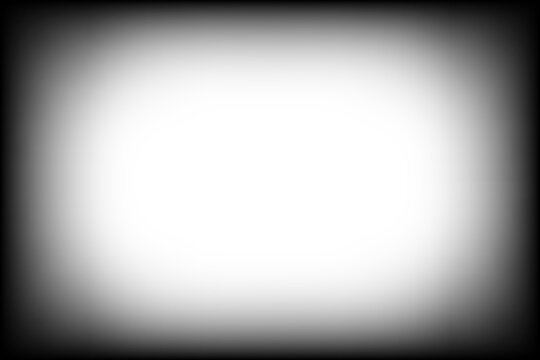 Vintage film overlay texture, black blur gradient frame with soft faded edges fading to transparent center, retro photo filters, old film border overlay mockup, dark frame old movie footage - vector