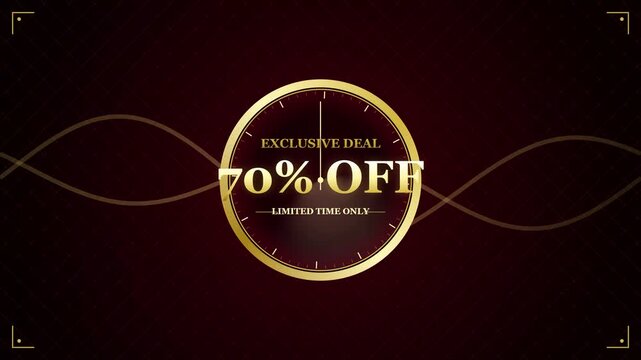 Exclusive Limited Time Offer Seventy Percent Discount Deal.