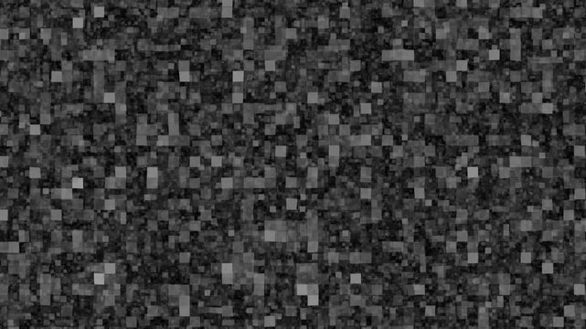 Glitch effect, black background, tv static noise, analog broadcast interference, television error signal, white noise distortion, retro vhs texture, video transition overlay