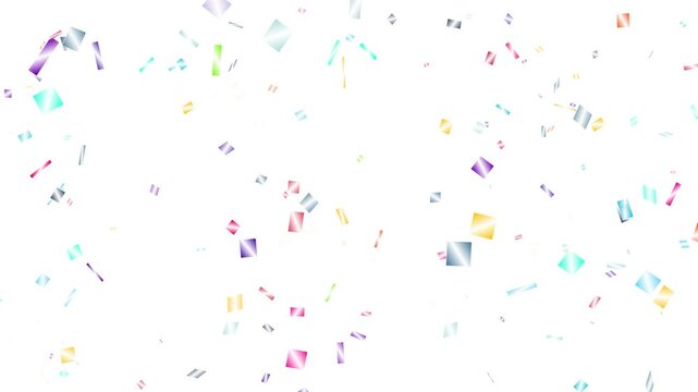 Colorful Confetti Falling Celebration Background for Festive Events.