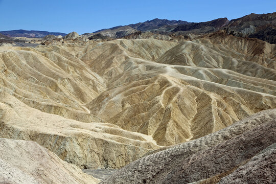 Golden hills of Zabriskie Point - Death Valley National Park, California