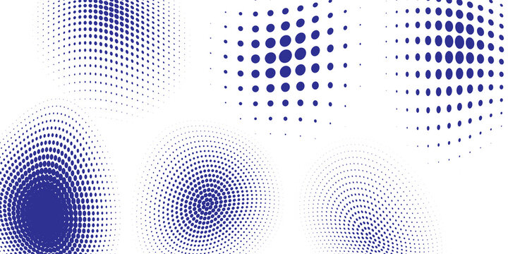 Digital gradient with points. Abstract futuristic panel. Dotted Backgound. Monochrome halftone pattern. Grunge backdrop with circles, dots, point. Vector illustration