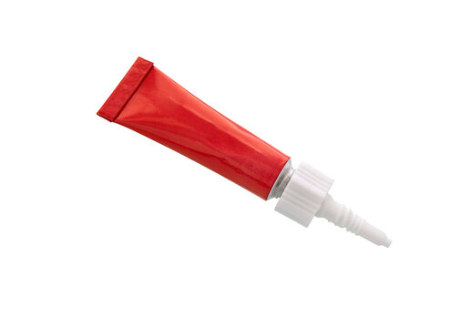 Tube with glue isolated on a white .