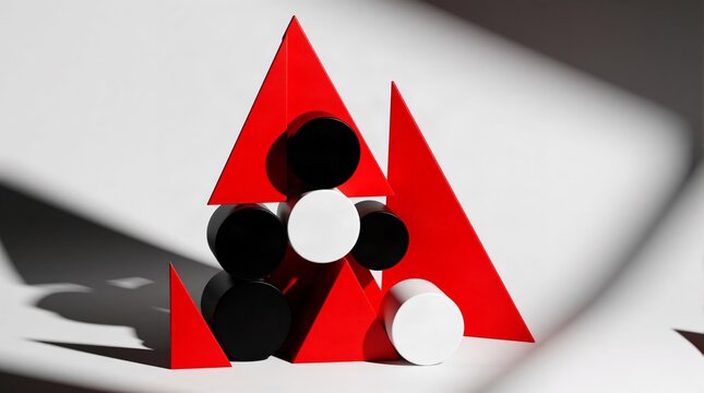 Russian Constructivism Geometric 3D Still Life