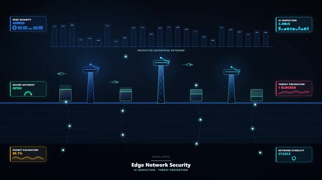 Futuristic Edge Security Towers for Network Perimeter Defense and Threat Prevention