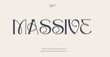 A modern font displays the word MASSIVE in large letters © Money
