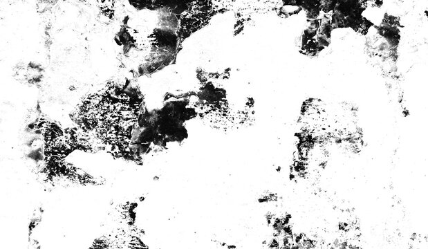 Monochrome distressed texture featuring organic blotches and rough details. Suitable for album art, posters, presentations, websites, and branding campaigns.