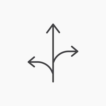 Flexibility icon flat outline in black