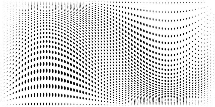 fun beautiful black and white shadow halftones retro pop art funky urban colorful comic book. Dotted halftone gradient texture. Vanishing polka dot background. Repeating dots gradation pattern backgro