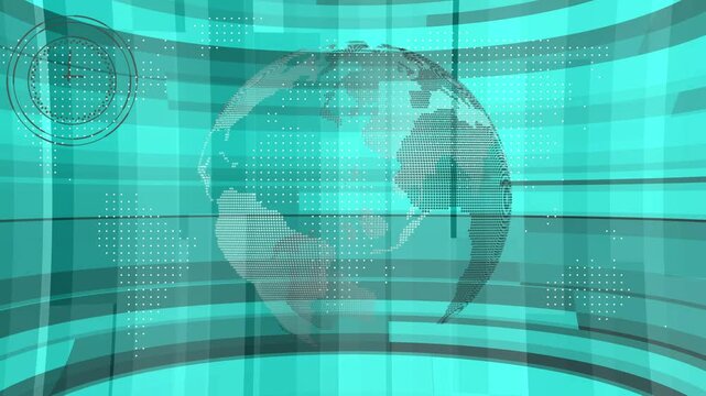 Abstract digital globe with binary code background