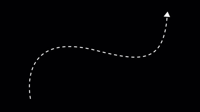 Simple white upward pointing arrow on black background