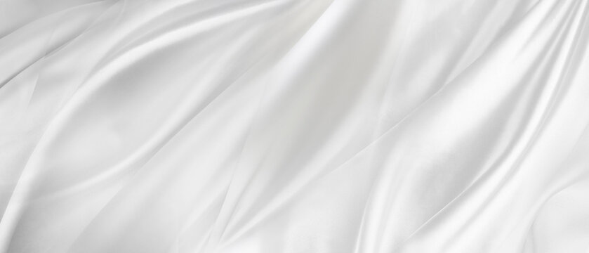 White silk fabric lines