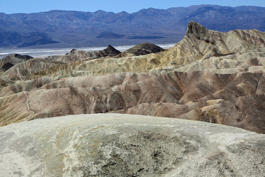 Landscape with Manly Beacon - Zabriskie Point - Death Valley National Park, California