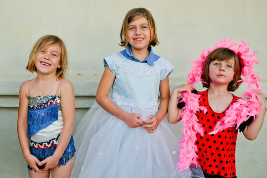 Girls in Dress-up Costumes