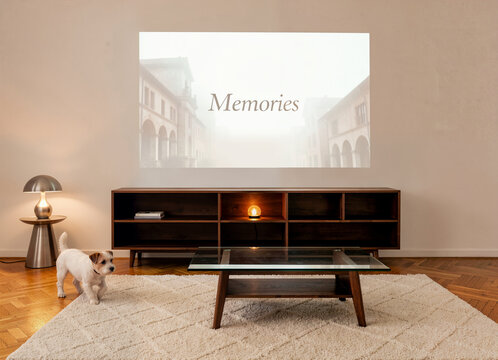projector in living room