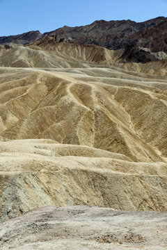Velvet hills vertical - Zabriskie Point - Death Valley National Park, California