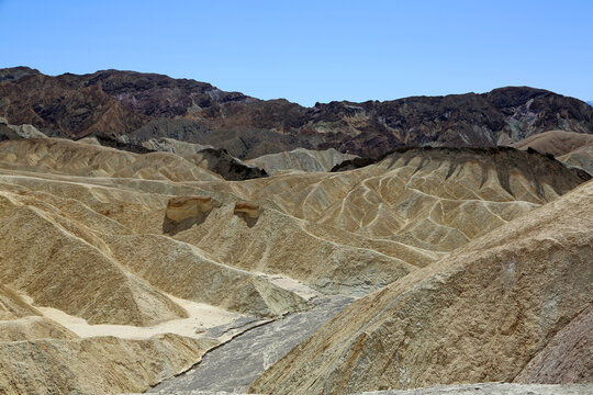Dry river in Zabriskie Point, Death Valley National Park, California