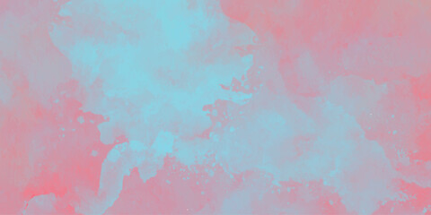 Fototapeta premium Soft pink and blue watercolor paint textures blending with subtle light diffusion creating abstract ethereal backgrounds