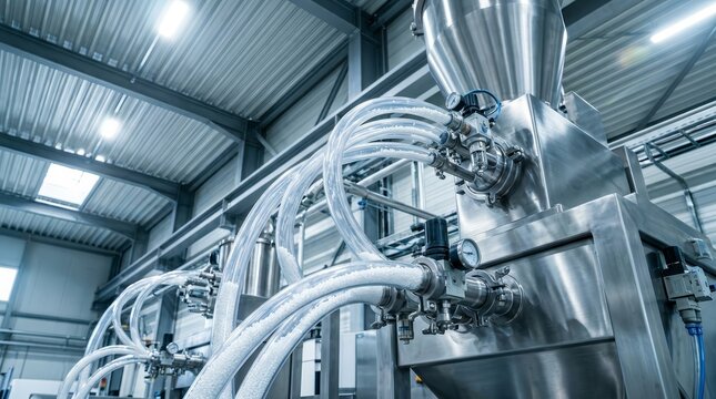 Automated machine for the production of plastic granules and shredding of PVC materials.