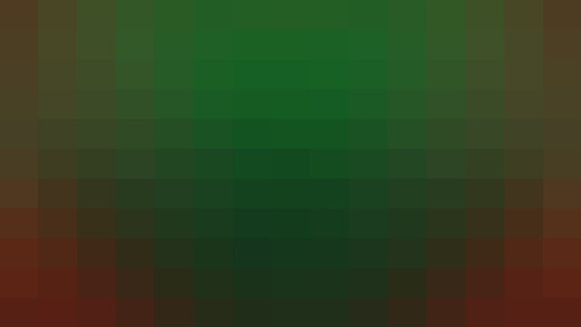 Geometric pixelated abstract background in shades of deep forest green and dark maroon, creating a structured mosaic pattern for professional digital design projects.
